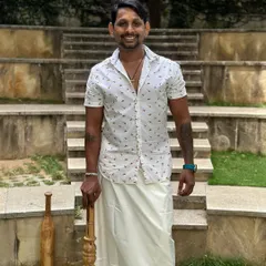Wishing everyone a happy and healthy Onam. Here I am in my traditional mundu with my Gada and Mugdar, celebrating my Kerala heritage.