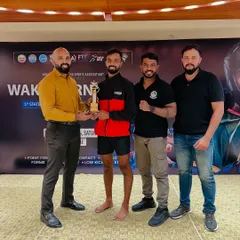 A proud moment as one of our UMC Warriors receives a trophy for his outstanding performance. We celebrate every victory as a team.