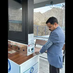 A close-up of our specialized Smart Solar Hut in Leh, featuring an integrated blood pressure monitor. This custom feature was added to help soldiers and visitors monitor their health while acclimatizing to the high altitude.