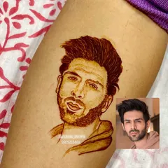 A finished portrait of the actor Kartik Aaryan. This piece showcases the shading techniques I teach to create realistic hair texture and facial contours, bringing the portrait to life.