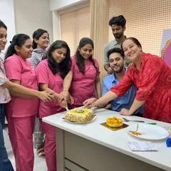A moment of celebration with my team, marking 35 years of transforming lives through dermatology. We are thankful for the support of our patients and look forward to continuing this journey.