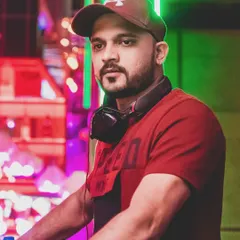 Getting ready to drop some Bollywood beats at the brand new Badmaash. This shot captures the focus right before a set begins.