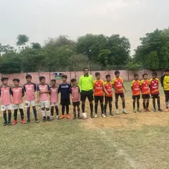 Our Under 13 team lined up and ready for their match at the Gorkha Cup Tournament. Every game is an opportunity to learn and grow.
