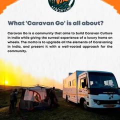 We provide everything you need for a complete camping experience, including tents for extra space. Here you can see our setup against a beautiful sunrise.