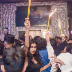 We bring out the sparklers for special moments. It's all about adding that extra flair to make the night memorable.