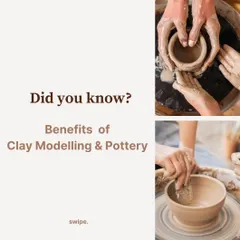 Did you know that clay modelling and pottery can actually help release happy hormones? The tactile, creative process is a proven stress reliever and a wonderful way to improve your mood.