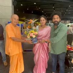 Welcoming Iskon Governing Body Commissioner Shri Gauranga Das to The Rameshwaram Cafe. Building a brand that attracts respected community leaders is a sign of true success.