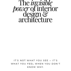 We believe in the invisible power of interior design and architecture. It’s not what you see, but what you feel when you don’t know why. Our goal is to create spaces that resonate on a deeper, more intuitive level.