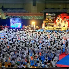 The sheer number of participants at a JKA national event demonstrates the strength and reach of our organization. Every student in a white gi shares a common dedication to the principles of traditional Shotokan karate.