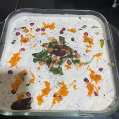 The third recipe from my women's health workshop was this Quinoa Curd with a peanut tadka. It's a creative and healthy way to enjoy the benefits of quinoa and probiotics from yogurt.