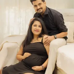 A relaxed and happy portrait of you both at home. This shot captures your easy chemistry and the joy of being together in your own space.