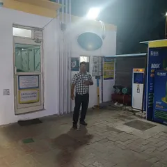 On-site at the Mangolpuri petrol pump after completing the night-vision camera setup. A reliable security system must perform perfectly in all lighting conditions, day or night.