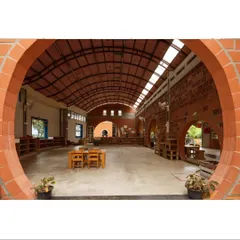 I believe learning spaces should be inspiring. By framing the view through a large circular arch, this classroom at the Foothill Learning Centre feels boundless, connecting the indoor learning environment with the architectural beauty of the wider space.