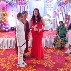 Let the games begin! A fun tissue wrapping game is always a hit, bringing out laughter and friendly competition among the guests. I make sure everyone feels involved.
