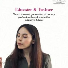 Share your passion with the next generation. We train future educators and trainers, giving you the skills to shape the future of the beauty industry by mentoring new talent.