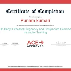 I am committed to continuous learning to better serve you. I am an ACE Approved Pregnancy and Postpartum Exercise Instructor, equipped with the knowledge to guide expecting and new moms safely and effectively.
