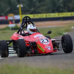 We provide a clear pathway from karting to cars. This is one of our drivers competing in our Formula LGB car during the JK Tyre Indian Novice Cup, demonstrating the next step in a professional motorsport career that we facilitate.