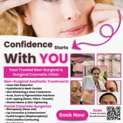 This graphic provides a snapshot of the trusted non-surgical and surgical cosmetic treatments I offer. Whether it's laser hair reduction, a non-surgical anti-aging plan, or a rhinoplasty, your confidence starts here.