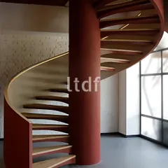 Some architectural elements command a space without needing extravagance. This spiral staircase, with its bold form and considered palette, became a central sculptural feature, proving that a single, well-executed detail can define and elevate an entire spatial narrative.