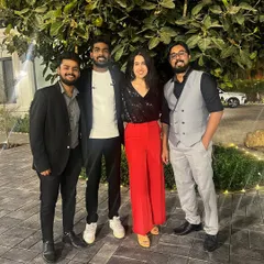 A quick photo with some of the band members during a trip to Bhavnagar for a private show. We love traveling to new cities for gigs.