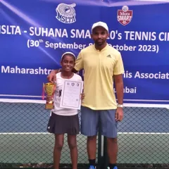 Another win for Trisha Bhosale, this time at the MSLTA Suhana Smart Under 10 tournament in Mumbai.