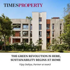 The green revolution begins at home. In this feature for Times Property, partner Vijay Dahiya emphasizes how simple steps like installing solar panels and energy-efficient windows can make a significant impact on sustainability.