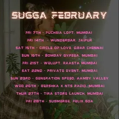 My gig calendar for a packed February, with shows in Mumbai, Jaipur, Chennai, Goa, and Aamby Valley.