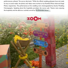Zoom TV also covered the beautiful wedding, mentioning that "Guests were enjoying the hospitality and the delicious cocktails served up by The Bartender House."