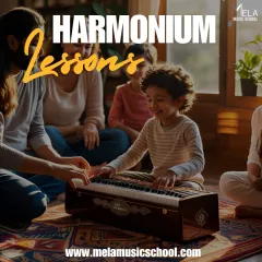 Learning the harmonium is a wonderful way for the whole family to connect with traditional Indian music. We offer lessons for all ages in a supportive group or one-on-one setting.