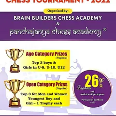 Details of the 2nd BBCA & PCA Rapid Chess Tournament, a collaboration with Brain Builders Chess Academy. I frequently partner with other organizations to promote chess at the grassroots level.