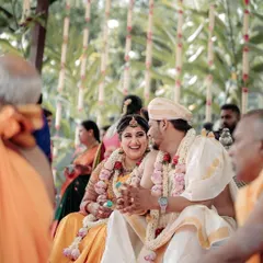 Laughter and joy at the mandap. We love seeing our couples so happy and relaxed during their ceremony. Our job is to handle all the details so you can simply enjoy your special day.