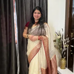 A simple, elegant silk saree. I believe in the grace of traditional Indian attire, and it often inspires the fluid movements in my choreography.