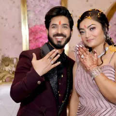 A happy couple at their engagement. I provided makeup services for both the bride and the groom, ensuring their looks were coordinated and they both looked their absolute best for the camera.