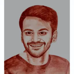 A blood portrait of the talented Kannada actor Dhananjaya, created to celebrate his birthday.