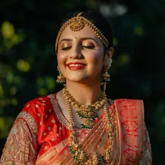 The happy smile of a bride on her big day. This close up shows the flawless HD makeup finish, perfect for wedding photography.