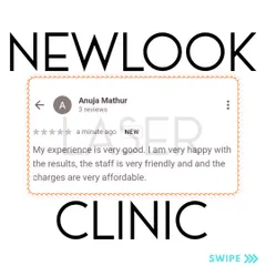 A screenshot of a Google review from our client, Anuja Mathur. She expresses her happiness with the results, the friendly staff, and the affordable charges at our clinic, reflecting the positive experience we strive to provide.