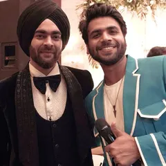 With the hilarious and talented Manjot Singh, aka Lali from Fukrey. Always a fun time with this paji.