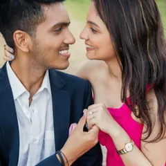 For this pre-wedding look, I enhanced her natural beauty with minimal glam, highlighting her cheekbones to perfectly complement her dreamy pink outfit.