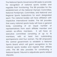 The National Sports Governance Bill regulates how national sports bodies function, including the establishment of a National Sports Tribunal. I help clients understand this framework to ensure their rights are protected during sports-related disputes.