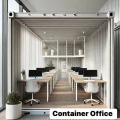 I can design multi-level container offices to maximize space on a small footprint. This design features a bright, open-plan workspace with a mezzanine level for additional desks or a meeting area.