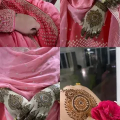 A collage showcasing a classic mandala design. This timeless pattern is perfect for any occasion, from an engagement party to an Eid celebration.