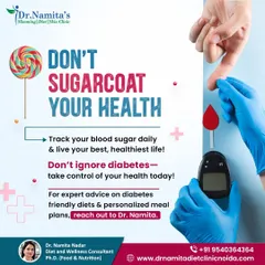 Managing diabetes is not about bland, boring food. It's about making smart, consistent choices. I help you create personalized meal plans that control blood sugar while still being delicious and easy to prepare with ingredients from your own kitchen.