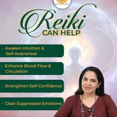 Reiki can help in many areas of life beyond physical ailments. This graphic shows how it can awaken intuition, improve blood circulation, strengthen self-confidence, and clear suppressed emotions for holistic well-being.