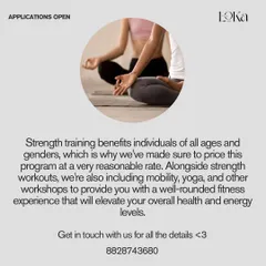 Strength training is for everyone. We offer a well-rounded fitness program that includes strength, mobility, and yoga at a reasonable rate to elevate your overall health.