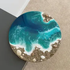 Capture the beauty of the ocean with our beach-themed resin art workshop. We guide you step-by-step to create mesmerizing waves and sandy shores on a beautiful wall hanging you can take home.