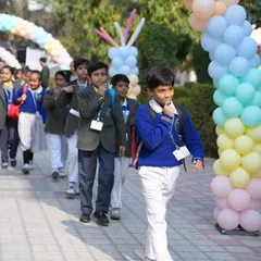 Walking into the competition venue with confidence. These students are ready to take on the challenge, thanks to months of dedicated practice.