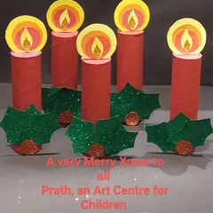 A very Merry Christmas to all! These charming 3D paper candles were crafted by my 5 to 7-year-old students to spread some holiday cheer.