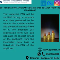 The GST registration process is becoming more integrated with the Income Tax database. Your PAN details will now be verified via OTP, and your contact information will be auto-populated, making the application process smoother and more secure.