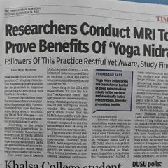 I believe in an approach that is rooted in tradition and validated by science. It gives me immense satisfaction to see modern research from premier institutions like IIT Delhi and AIIMS using MRI scans to prove the deep psychological benefits of Yoga Nidra, a core practice I teach for profound relaxation.