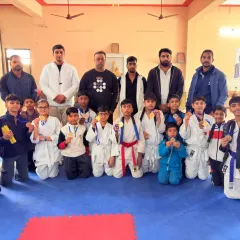Results speak louder than words. Here are my young champions after a competition, proudly showing the medals they earned through pure hard work. We don't just train, we build winners.